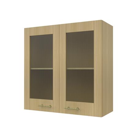 ตู้แขวนคู่บานกระจก JUPITER MINERVA 80x80 ซม. สีน้ำตาล