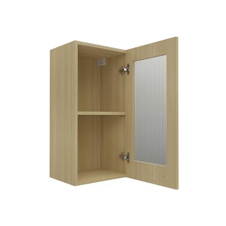 ตู้แขวนเดี่ยวบานกระจก JUPITER MINERVA 40x80 ซม. สีน้ำตาล_2