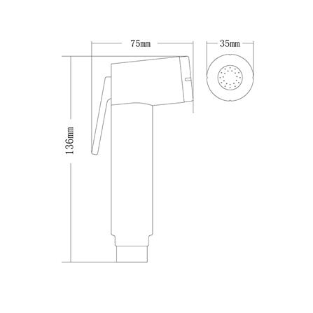 สายฉีดชำระครบชุด NOVABATH NVB-SY013W สีขาว_1