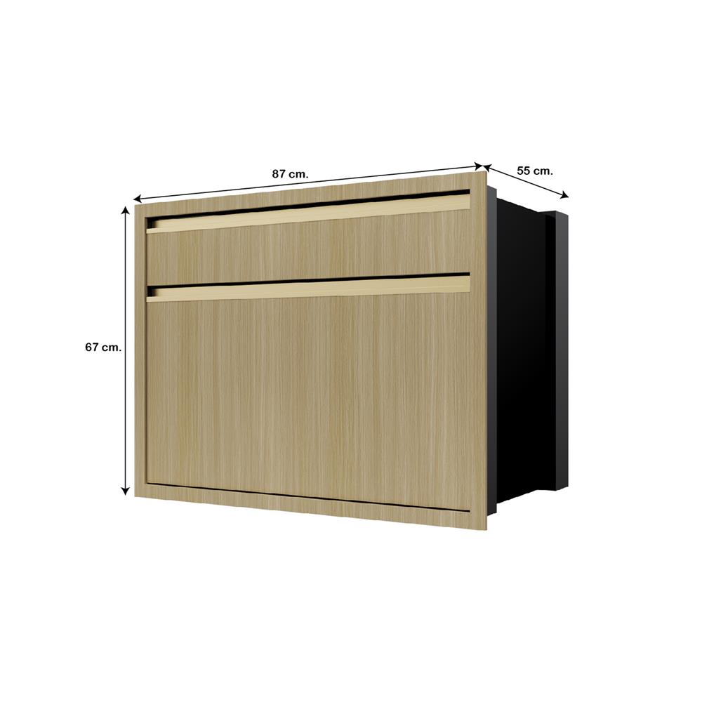 ตู้ลิ้นชัก 2 ชั้น JUPITER SILKY WOODS 87x67 ซม. สีน้ำตาล