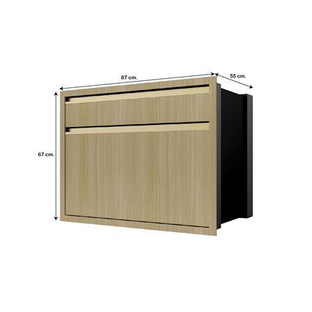 ตู้ลิ้นชัก 2 ชั้น JUPITER SILKY WOODS 82x63 ซม. สีน้ำตาล_3