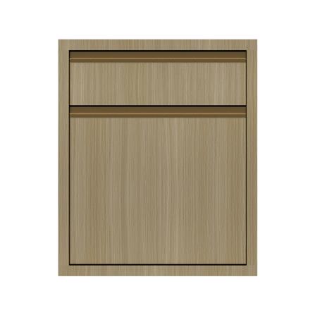 ตู้ลิ้นชัก 2 ชั้น JUPITER SILKY WOODS 52x63 ซม. สีน้ำตาล_1