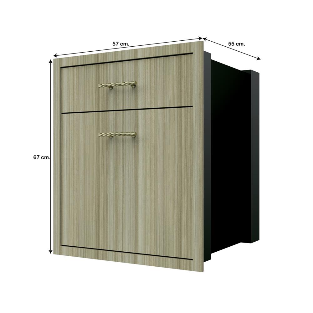 ตู้ลิ้นชัก 2 ชั้น JUPITER GLORY TEAK 52x63 ซม. สีน้ำตาล