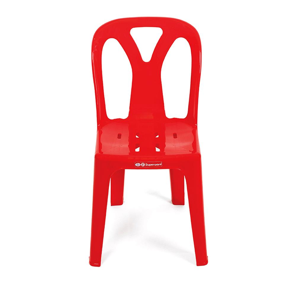 เก้าอี้พลาสติก SUPERWARE CH-58 สีแดง