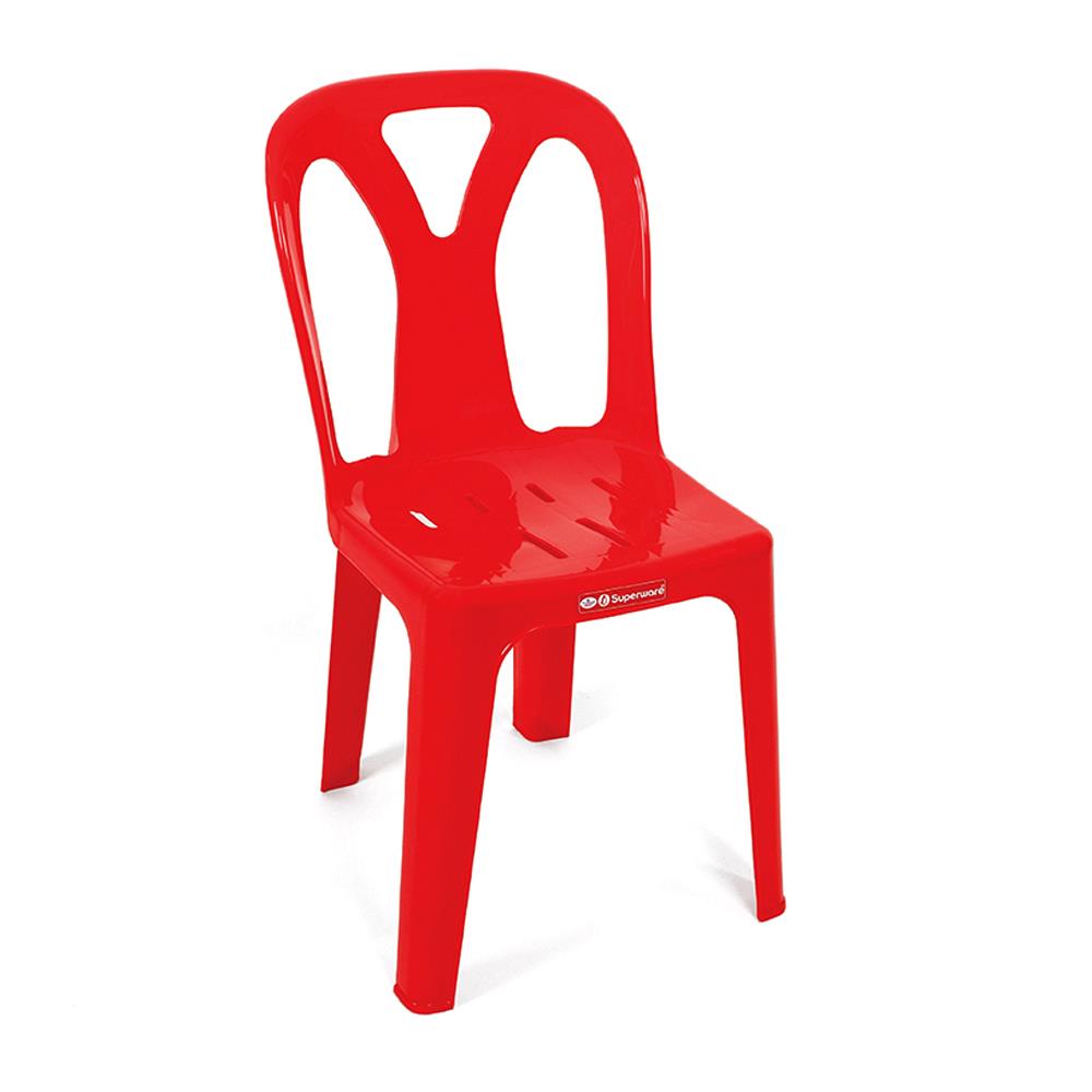 เก้าอี้พลาสติก SUPERWARE CH-58 สีแดง