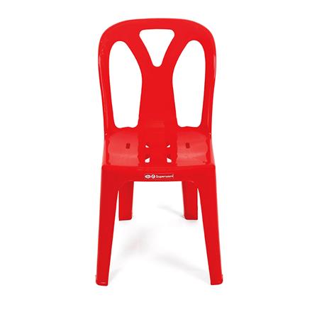 เก้าอี้พลาสติก SUPERWARE CH-58 สีแดง_2