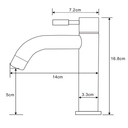ก๊อกอ่างล้างหน้าเดี่ยว NOVABATH NVB-CT133B สีดำ_1
