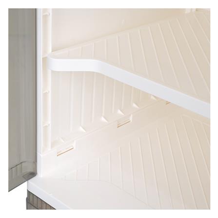 กล่องบานเปิด 2 ชั้น มีล้อ STACKO 40x33.5x71 ซม. สีขาว/น้ำตาล_4