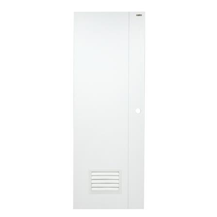 ประตูห้องน้ำ UPVC AZLE PSW2 เกล็ดล่าง 70X200 ซม. สีขาว เจาะลูกบิด_0