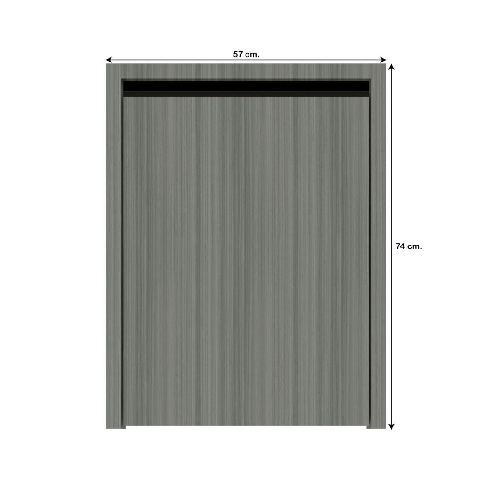 บานถังแก๊สเรียบ JUPITER 53x72 ซม. สี SILKY LIGHT