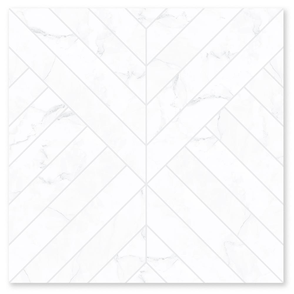 กระเบื้องพื้น 16x16 นิ้ว ภูผา เรือนดาหลา ขาว A 0.96 ตร.ม.