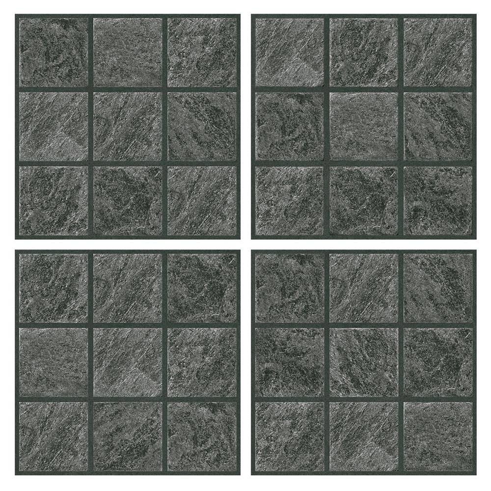 กระเบื้องพื้นพอร์ซเลน  40x40 ซม. TARA อาร์ทูร่า เทาเข้ม A 0.96 ตร.ม.