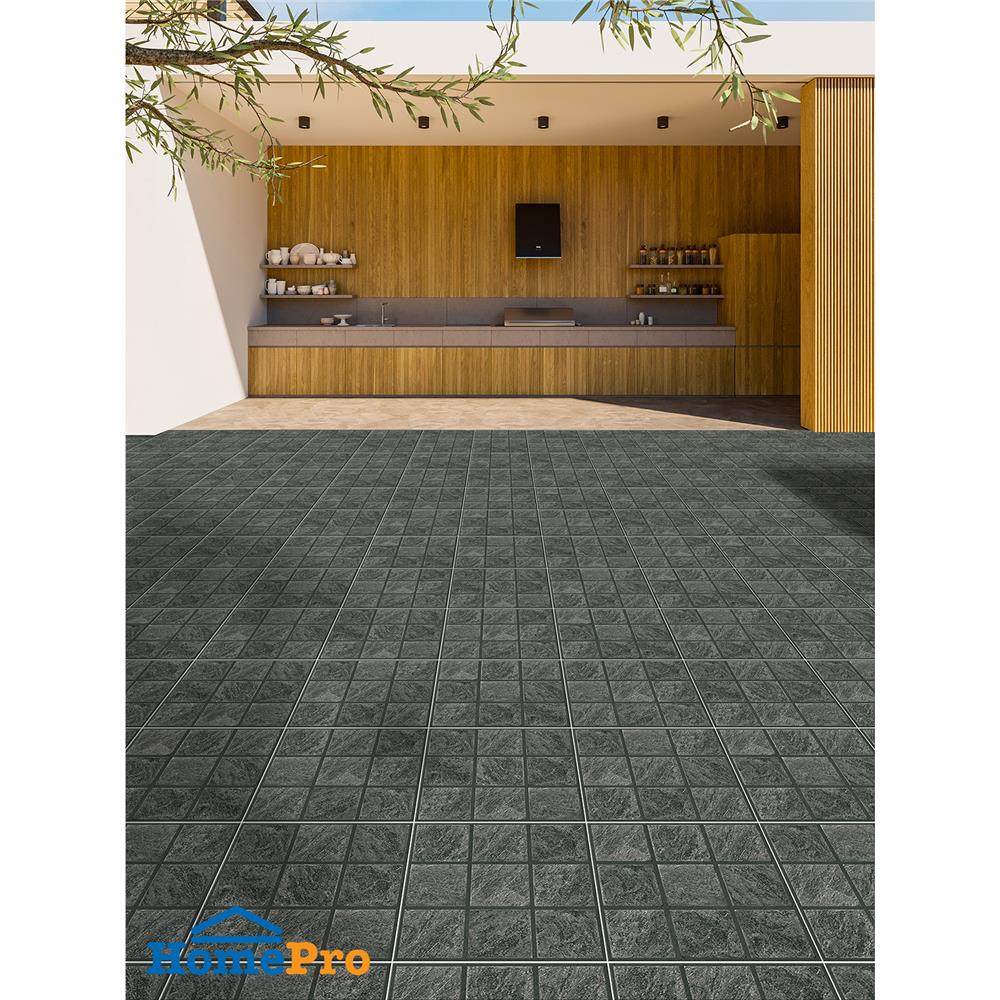 กระเบื้องพื้นพอร์ซเลน  40x40 ซม. TARA อาร์ทูร่า เทาเข้ม A 0.96 ตร.ม.