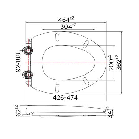 ฝารองนั่ง SLOW CLOSE ESTHER ECP-04-301-11 สีขาว_3