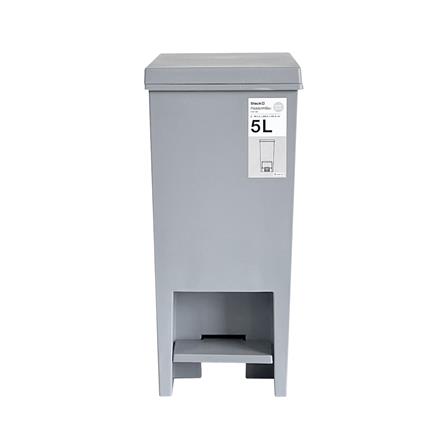 ถังขยะเหยียบเหลี่ยม STACKO MONO 5 ลิตร สีเทา_1