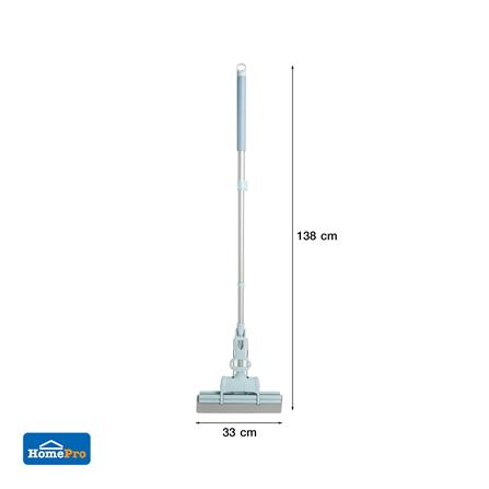 ไม้ม็อบฟองน้ำ PVA ด้ามปรับ ACCO CORDY 12 นิ้ว สีฟ้า/ขาว_8