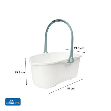 ถังซักม็อบเหลี่ยม ACCO CORDY 12 ลิตร สีขาว/ฟ้า_6