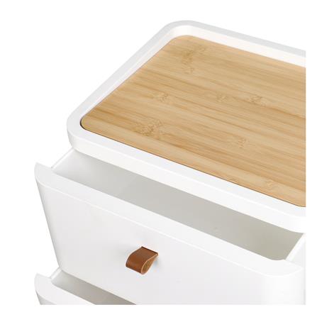 ตู้ลิ้นชัก 4 ชั้น ขาไม้ STACKO JOIN 42x32x81.5 ซม. สีขาว_3