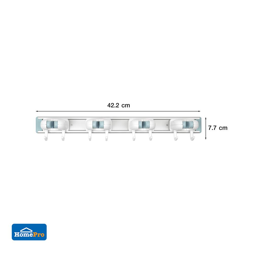 ที่เก็บอุปกรณ์ทำความสะอาดแบบเจาะผนัง ACCO CORDY สีขาว/ฟ้า