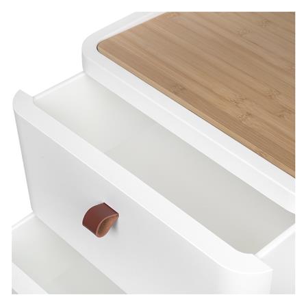 ตู้ลิ้นชัก 2 ชั้น ขาไม้ STACKO JOIN 42x32x46 ซม. สีขาว_3