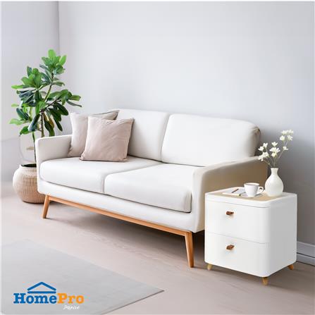 ตู้ลิ้นชัก 2 ชั้น ขาไม้ STACKO JOIN 42x32x46 ซม. สีขาว_4