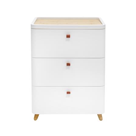 ตู้ลิ้นชัก 3 ชั้น ขาไม้ STACKO JOIN 52x40x70.5 ซม. สีขาว_1