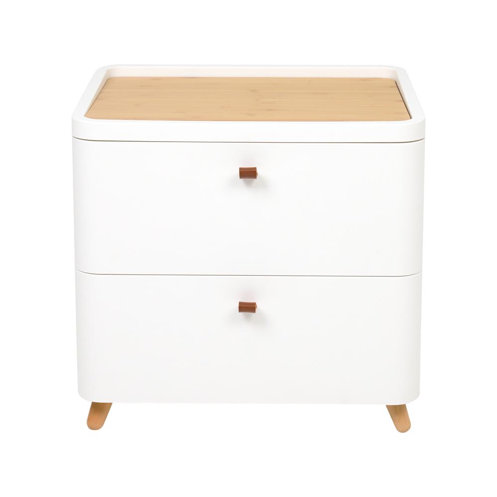 ตู้ลิ้นชัก 2 ชั้น STACKO JOIN 52x40x50.5 ซม. สีขาว