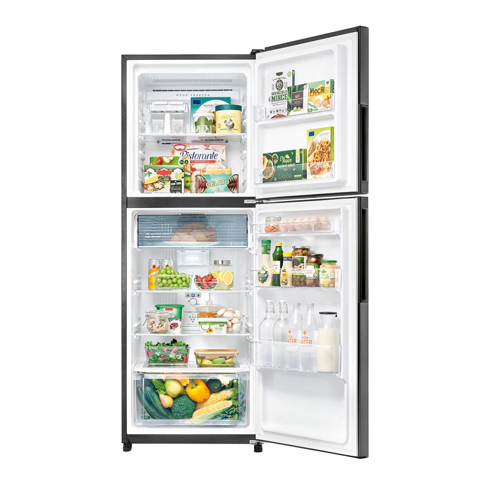 ตู้เย็น 2 ประตู SHARP SJ-XP300TP-DK 10.6 คิว สีเงินเข้ม