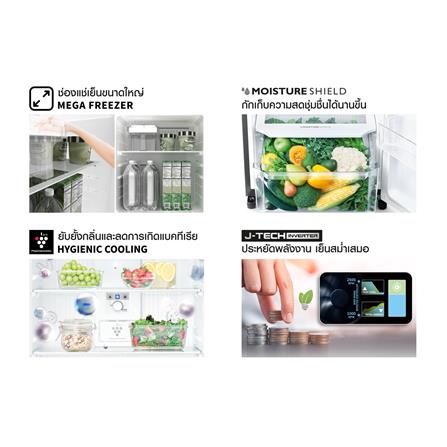 ตู้เย็น 2 ประตู SHARP SJ-XP300TP-DK 10.6 คิว สีเงินเข้ม_6