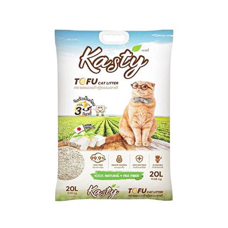 ทรายแมวเต้าหู้ KASTY TOFU CAT LITTER CLASSIC 20 ลิตร_0