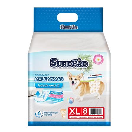 โอบิสุนัข SUREPAD พันธุ์ใหญ่ ไซซ์ XL 8 ชิ้น_0