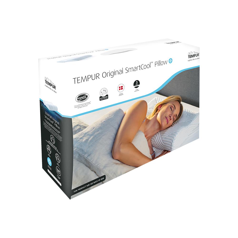 หมอนสุขภาพ เมมโมรี่โฟม TEMPUR ORIGINAL PILLOWS WITH SMARTCOOL ไซซ์ L 50x31x11.5 ซม. สีขาว