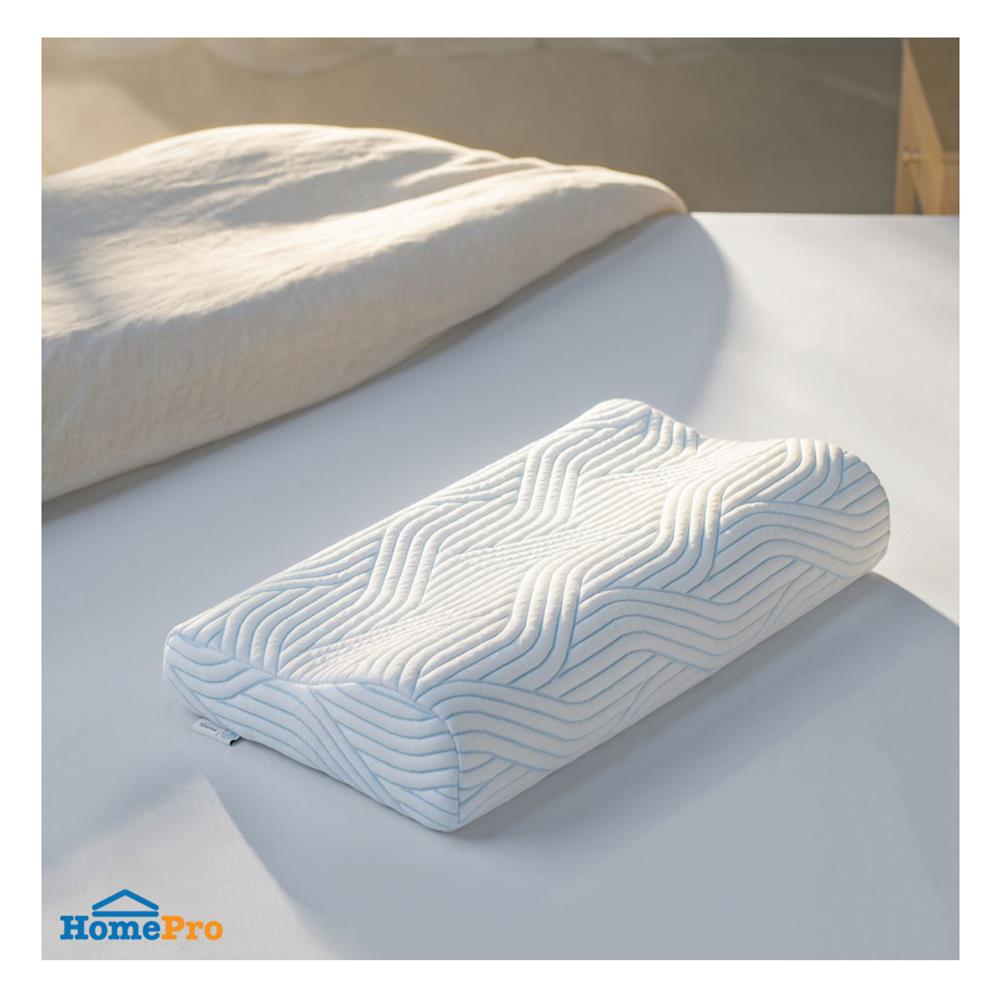 หมอนสุขภาพ เมมโมรี่โฟม TEMPUR ORIGINAL PILLOWS WITH SMARTCOOL ไซซ์ L 50x31x11.5 ซม. สีขาว