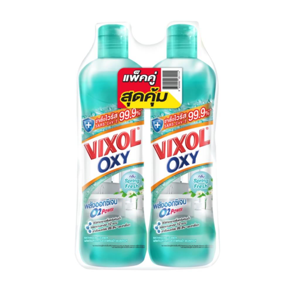 น้ำยาทำความสะอาดห้องน้ำ VIXOL 700 มล. สปริงเฟรช แพ็กคู่