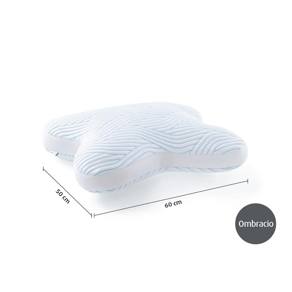 หมอนสุขภาพ เมมโมรี่โฟม TEMPUR OMBRACIO 60x50x14 ซม. สีขาว