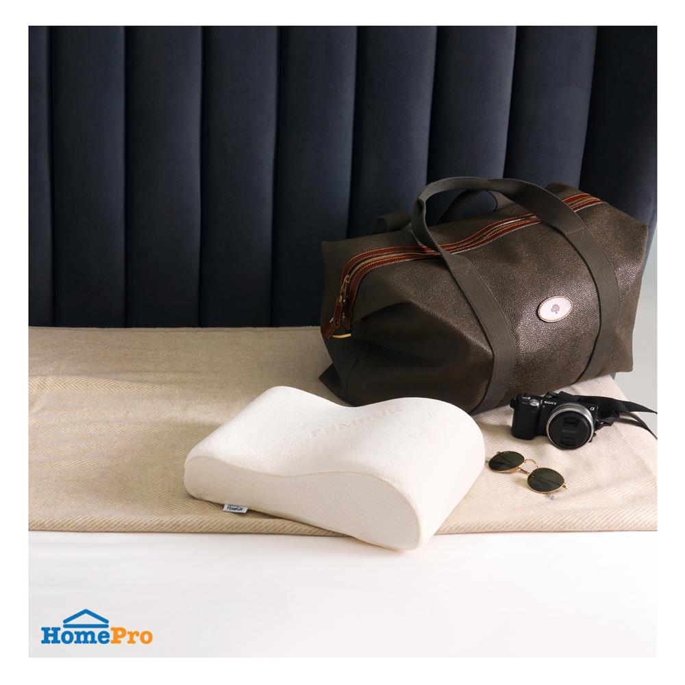 หมอนสุขภาพ เมมโมรี่โฟม TEMPUR ORIGINAL TRAVEL PILLOW 25x31x10 ซม. สีขาว