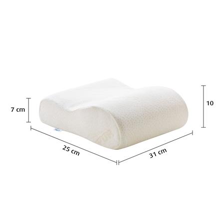 หมอนสุขภาพ เมมโมรี่โฟม TEMPUR ORIGINAL TRAVEL PILLOW 25x31x10 ซม. สีขาว_3