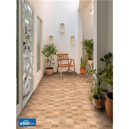 กระเบื้องพื้นพอร์ซเลน  TARA 40x40 ซม. เซน น้ำตาล A 0.96 ตร.ม._5