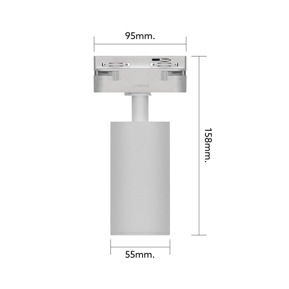 แทรคไลท์ LED LAMPTAN TRACK PROLONG SET 7 วัตต์ WARM WHITE สีขาว