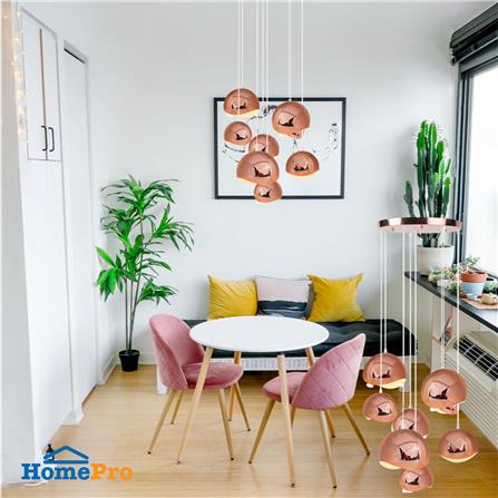 ไฟช่อ LUMAX 01-02939 สีโรสโกลด์ 8 หัว_4