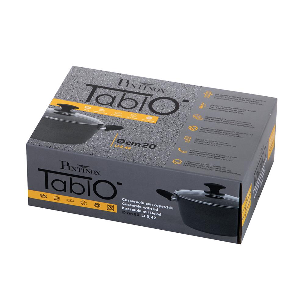 หม้อ 20 ซม. พร้อมฝาแก้ว PINTINOX TABLO