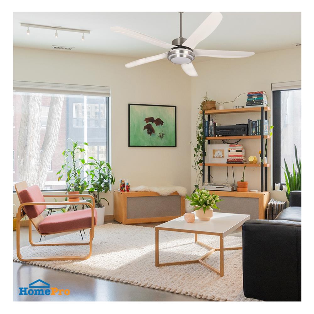 พัดลมโคมไฟ LED CARINI CN552-ST 52 นิ้ว 15 วัตต์ DAYLIGHT/COOLWHITE/WARMWHITE