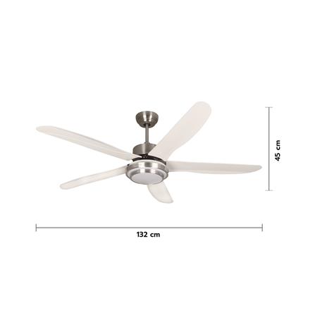 พัดลมโคมไฟ LED CARINI CN552-ST 52 นิ้ว 15 วัตต์ DAYLIGHT/COOLWHITE/WARMWHITE_4