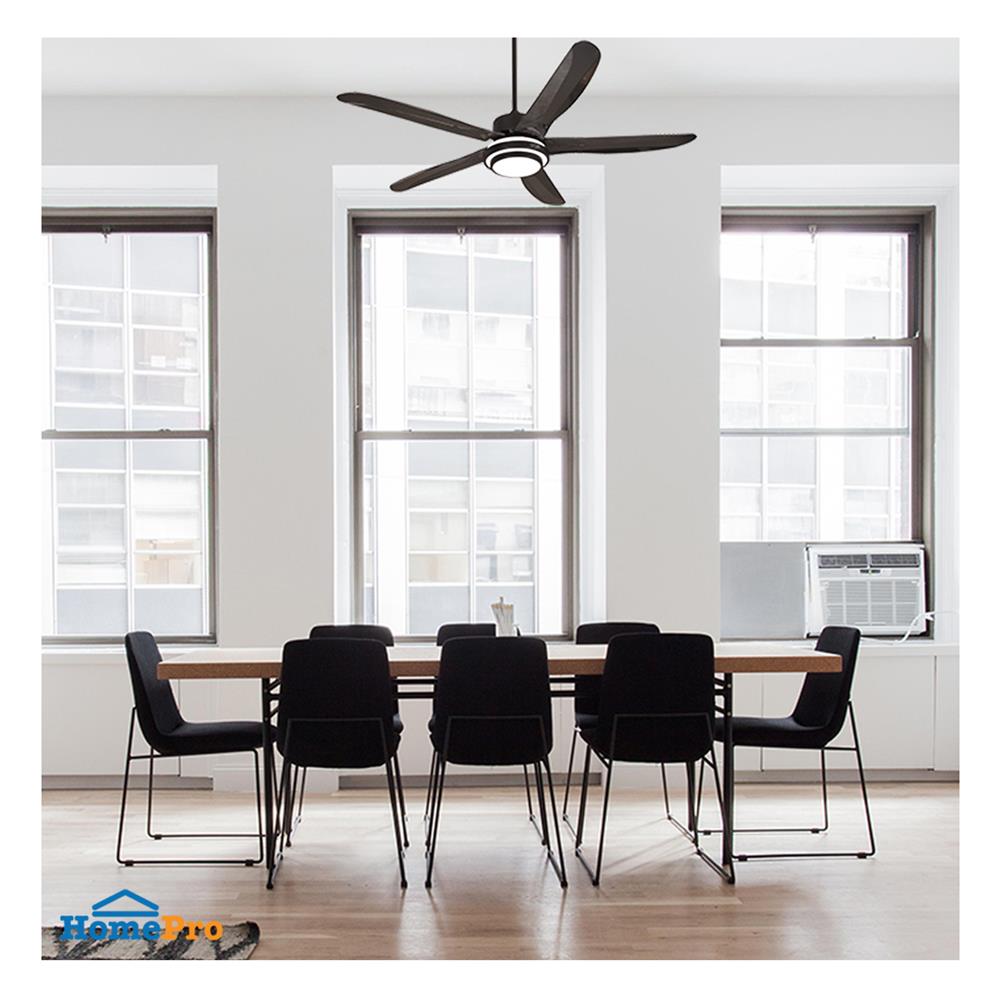 พัดลมโคมไฟ LED CARINI CN552-BK 52 นิ้ว 15 วัตต์ DAYLIGHT/COOLWHITE/WARMWHITE