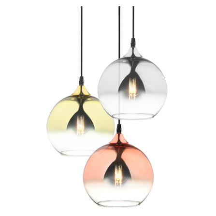 ไฟช่อ LUMAX 01-02892 สีดำ/ทอง/โรสโกลด์ 3 หัว_1