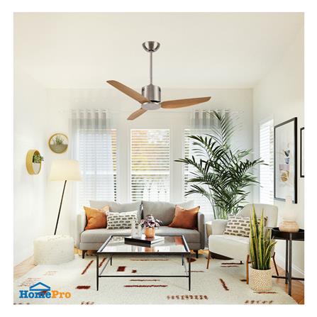 พัดลมไม่มีโคมไฟ CARINI CN-43D 46 นิ้ว สีน้ำตาล/เงิน_2