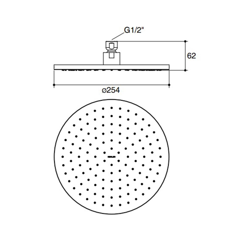 ฝักบัวก้านแข็ง KOHLER K-18359X-CL-BL
