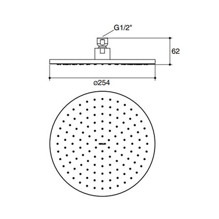 ฝักบัวก้านแข็ง KOHLER K-18359X-CL-BL_1