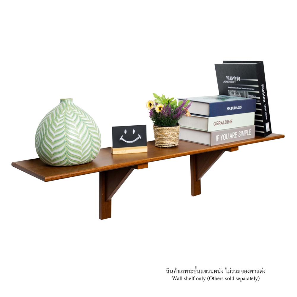 ชั้นแขวนผนัง FASTTECT WR2090+LS2190-TEAK 90 ซม. สีไม้สัก