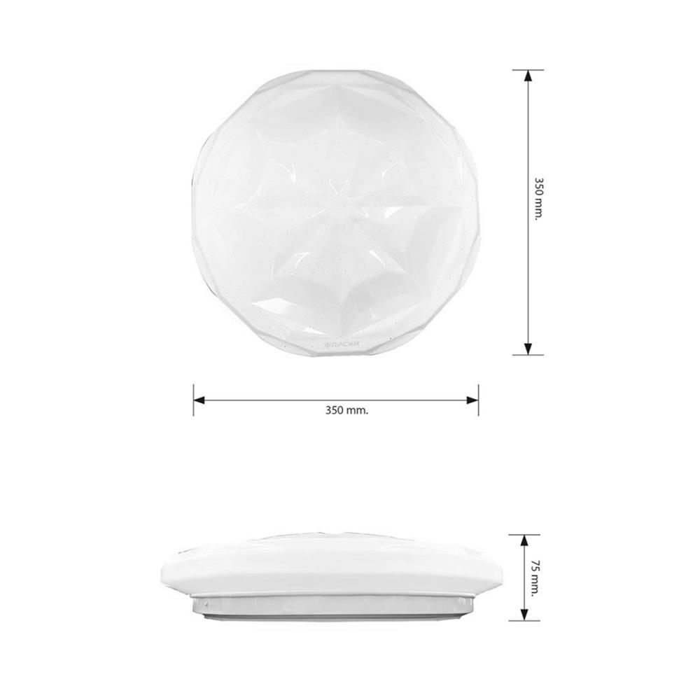 ไฟเพดาน LED RACER ALL STAR 13 นิ้ว 26 วัตต์ DAYLIGHT/COOL WHITE/WARM WHITE สีขาว